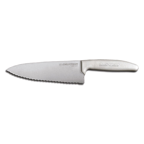 Dexter Russell S145-6SC-PCP SANI-SAFE® 6" Chef's Knife W/ Polypropylene White Handle, Carbon Steel-cityfoodequipment.com