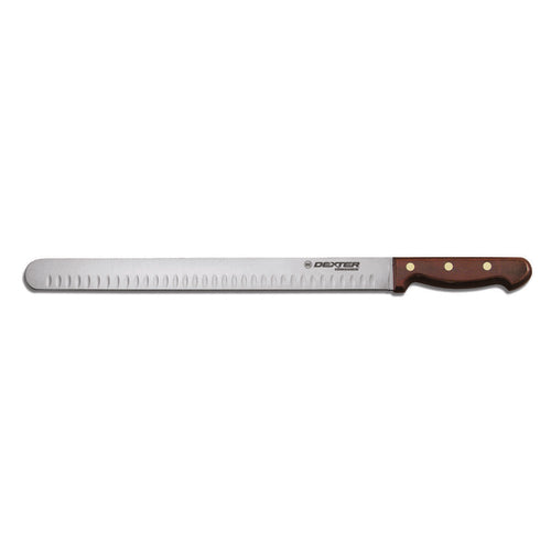 Dexter Russell 40D-12PCP 12" Roast Slicer W/ Rosewood Handle, Carbon Steel-cityfoodequipment.com
