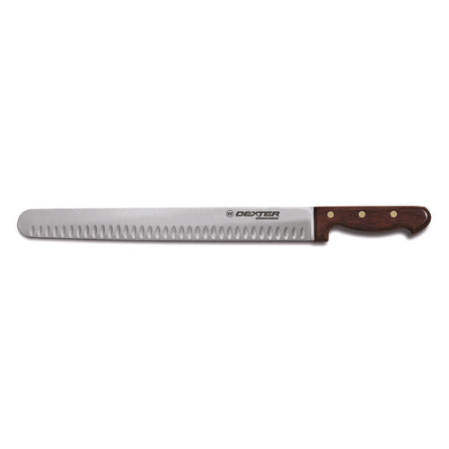 Dexter Russell 40D-14W-PCP 14" Roast Slicer W/ Rosewood Handle, Carbon Steel-cityfoodequipment.com
