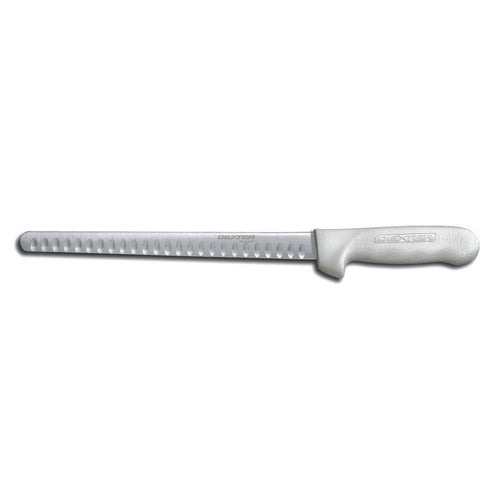 Dexter Russell S140N-10GE-PCP SANI-SAFE® 10" Slicer W/ Polypropylene White Handle, Carbon Steel-cityfoodequipment.com