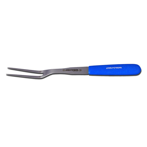 Dexter Russell 14443H SANI-SAFE® 13" Cook's Fork W/ Polypropylene Blue Handle, Stainless Steel-cityfoodequipment.com