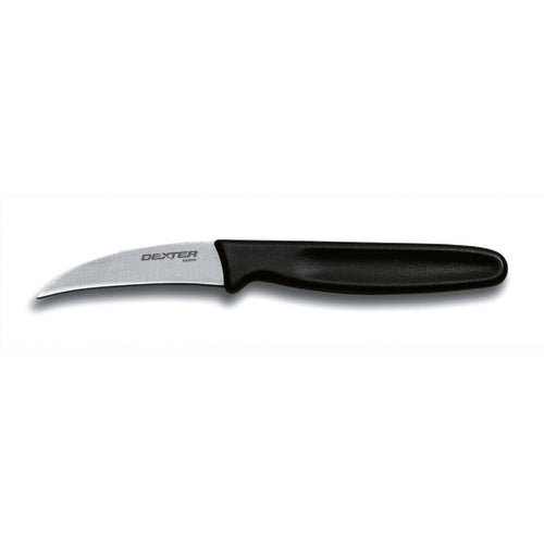 Dexter Russell S102B 2 1/2" Tourne Knife W/ Polypropylene Black Handle, High Carbon Steel-cityfoodequipment.com