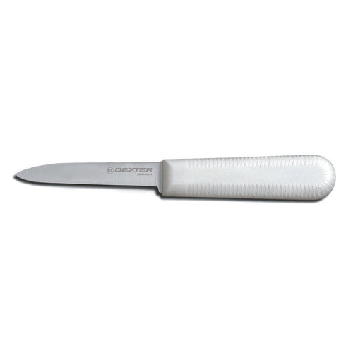 Dexter Russell S104PCP SANI-SAFE® 3 1/4" Paring Knife W/ Polypropylene White Handle, Carbon Steel-cityfoodequipment.com