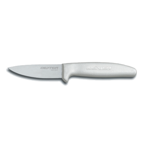 Dexter Russell S151PCP SANI-SAFE® 3 1/2" Utility Knife W/ Polypropylene White Handle, Carbon Steel-cityfoodequipment.com