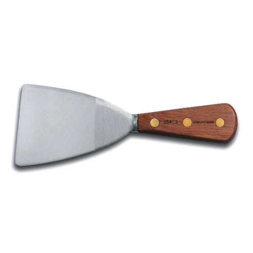Dexter Russell 25RC-4 4" Pan Scraper W/ Rosewood Handle,carbon Steel-cityfoodequipment.com