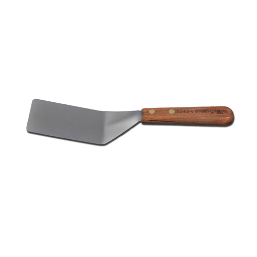 Dexter Russell S2421/2 4"x2 1/2" Pancake Turner W/ Rosewood Handle, Stainless Steel-cityfoodequipment.com