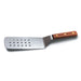 Dexter Russell PS8698 8"x3" Perforated Turner W/ Rosewood Handle, Stainless Steel-cityfoodequipment.com