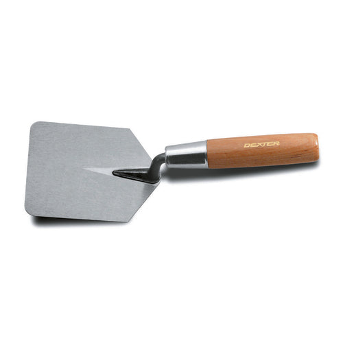Dexter Russell 1515 4" X 5" Hamburger Trowel W/ Hardwood Handle, Carbon Steel-cityfoodequipment.com
