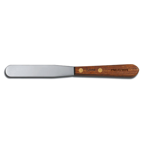 Dexter Russell S2494 4" Decorating & Icing Spatula W/ Rosewood Handle, Stainless Steel-cityfoodequipment.com