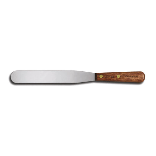 Dexter Russell S2498 8" Decorating & Icing Spatula w/ Rosewood Handle, Stainless Steel-cityfoodequipment.com