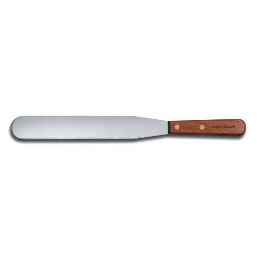 Dexter Russell S24910 10" Decorating & Icing Spatula W/ Rosewood Handle, Stainless Steel-cityfoodequipment.com