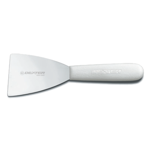 Dexter Russell S290RC SANI-SAFE® 3" Pan Scraper W/ Polypropylene White Handle, Stainless Steel-cityfoodequipment.com