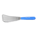 Dexter Russell 19673H SANI-SAFE® 6 1/2" Slotted Fish Turner W/ Soft Blue Rubber Handle, Stainless Steel-cityfoodequipment.com