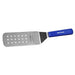 Dexter Russell PS286-8H-PCP SANI-SAFE® 8"x 3" Perforated Turner W/ Polypropylene Blue Handle, Stainless Steel-cityfoodequipment.com