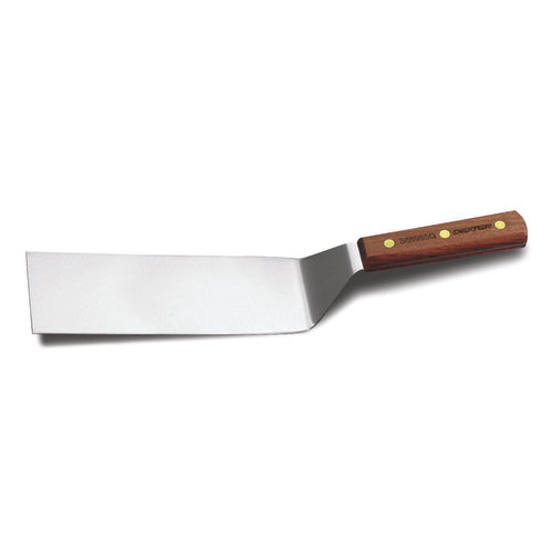 Dexter Russell S8698SQ-PCP 8x3" Hamburger Turner W/ Rosewood Handle, Stainless-cityfoodequipment.com