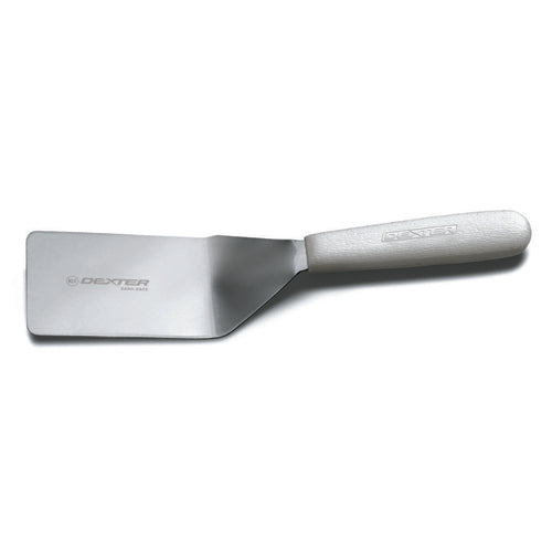 Dexter Russell S1721/2PCP SANI-SAFE® 4"x2 1/2" Pancake Turner W/ Polypropylene Handle, Stainless Steel-cityfoodequipment.com