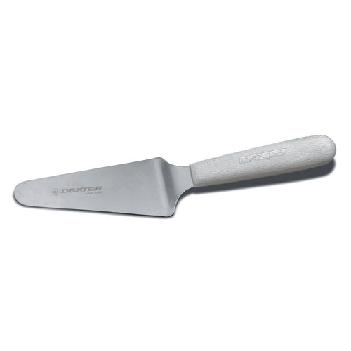 Dexter Russell S174PCP SANI-SAFE® 4 1/2" x 2 1/4" Pie Knife w/ Polypropylene White Handle, Stainless Steel-cityfoodequipment.com