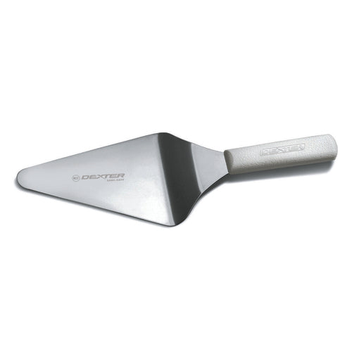 Dexter Russell S176PCP SANI-SAFE® 6" X 5" Pizza Server W/ Polypropylene White Handle, Stainless Steel-cityfoodequipment.com