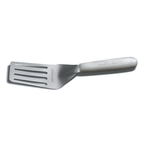 Dexter Russell S1821/2PCP SANI-SAFE® 4"x2 1/2" Pancake Turner W/ Polypropylene Handle, Stainless Steel-cityfoodequipment.com
