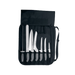 Dexter Russell SGCC-7 7 Piece Cutlery Set W/ Soft White Rubber Handles, Carbon Steel-cityfoodequipment.com
