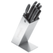 Dexter Russell SB-6 6 Piece Knife Set W/ Stainless Block-cityfoodequipment.com