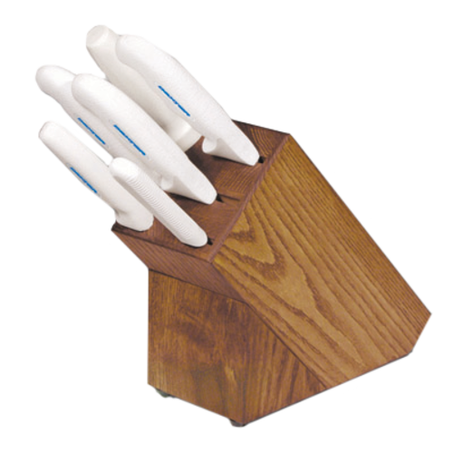 Dexter Russell HSG-3 7 Piece Knife Set W/ Wooden Block-cityfoodequipment.com