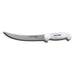 Dexter Russell SG132N-8 8" Cimeter Steak Knife W/ Soft White Rubber Handle, Carbon Steel-cityfoodequipment.com