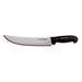 Dexter Russell SG132-10B-PCP 10" Cimeter Steak Knife W/ Soft Black Rubber Handle, Carbon Steel-cityfoodequipment.com