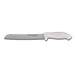 Dexter Russell SG162-8SC-PCP 8" Bread Knife W/ Soft White Rubber Handle, Carbon Steel-cityfoodequipment.com