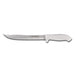 Dexter Russell SG142-9SC-PCP 9" Utility Slicer W/ Soft White Rubber Handle, Carbon Steel-cityfoodequipment.com