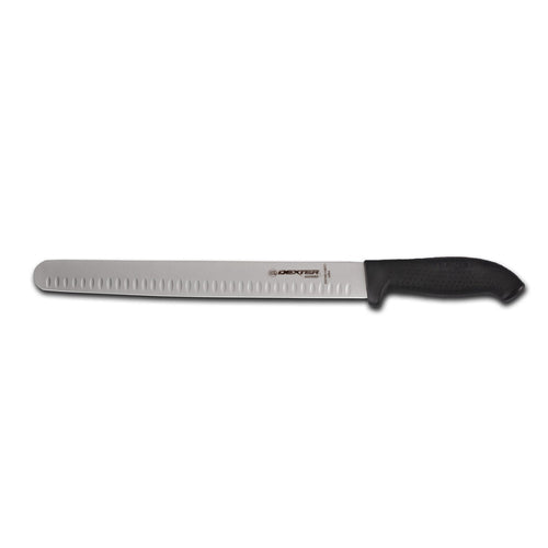 Dexter Russell SG140-14WGEB-PCP 14" Slicer W/ Soft Black Rubber Handle, Carbon Steel-cityfoodequipment.com