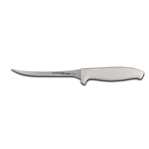 Dexter Russell SGL155NSC-PCP 5 1/2" Utility Knife W/ Polypropylene White Handle, Carbon Steel-cityfoodequipment.com