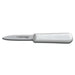 Dexter Russell SG104-PCP 3 1/4" Paring Knife W/ Soft White Rubber Handle, Carbon Steel-cityfoodequipment.com