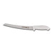 Dexter Russell SG147-10SC-PCP 10" Bread Knife W/ Soft White Rubber Handle, Carbon Steel-cityfoodequipment.com