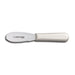 Dexter Russell SG173SC-PCP 3 1/4" Sandwich Spreader W/ Soft White Rubber Handle, Carbon Steel-cityfoodequipment.com