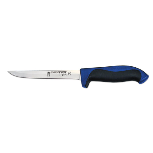 Dexter Russell S360-6NC-PCP 6" Stamped Boning Knife W/ Straight Edge, Carbon Steel-cityfoodequipment.com