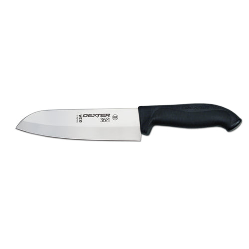 Dexter Russell S360-7PCP 7" Stamped Santoku Knife W/straight Edge, Carbon Steel-cityfoodequipment.com
