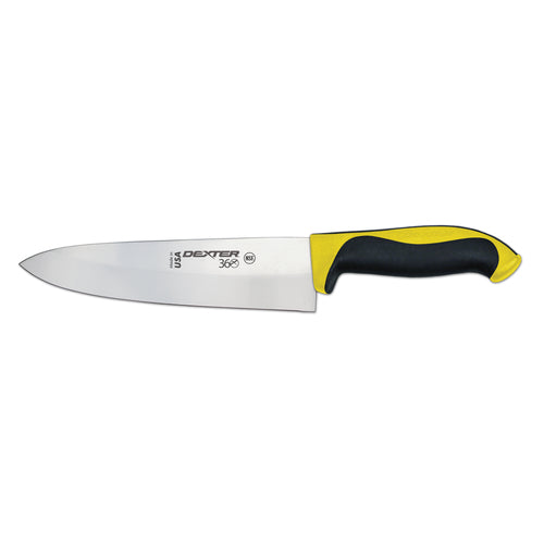 Dexter Russell 36005Y 8" Stamped Chef's Knife W/ Straight Edge, Carbon Steel-cityfoodequipment.com