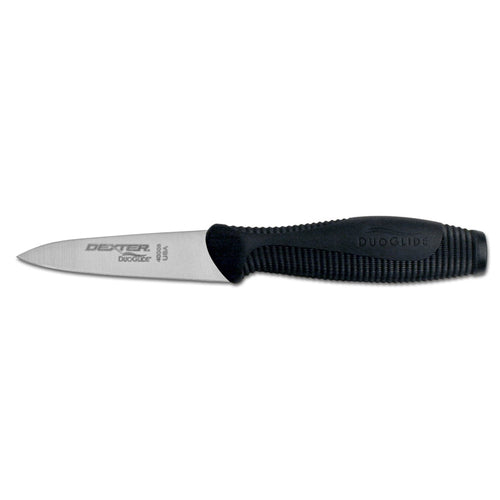 Dexter Russell 40003 3 3/8" Paring Knife W/ Soft Textured Handle, Carbon Steel-cityfoodequipment.com