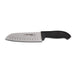 Dexter Russell SG144-7GEB-PCP 7" Santoku Knife W/ High Carbon Steel Blade & Black Rubber Handle-cityfoodequipment.com