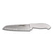 Dexter Russell SG144-9GE-PCP 9" Santoku Knife W/ High Carbon Steel Blade & White Rubber Handle-cityfoodequipment.com