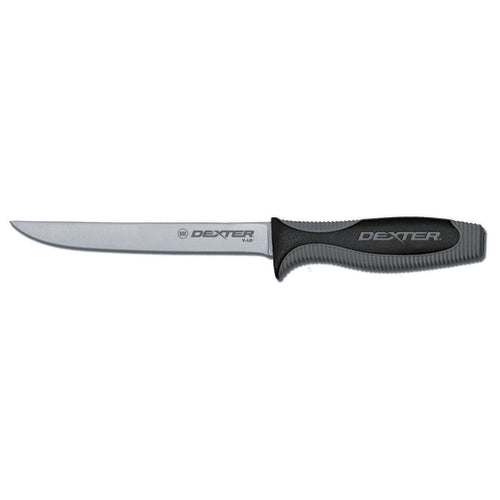 Dexter Russell V136N-PCP 6" Boning Knife W/ Soft Rubber Handle, Carbon Steel-cityfoodequipment.com