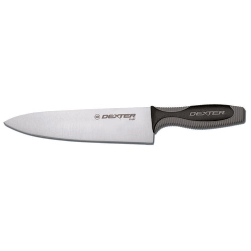 Dexter Russell V145-8PCP 8" Chef's Knife W/ Soft Rubber Handle, Carbon Steel-cityfoodequipment.com