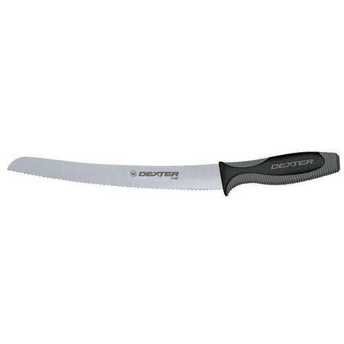 Dexter Russell V147-10SC-PCP 10" Bread Knife W/ Soft Rubber Handle, Carbon Steel-cityfoodequipment.com