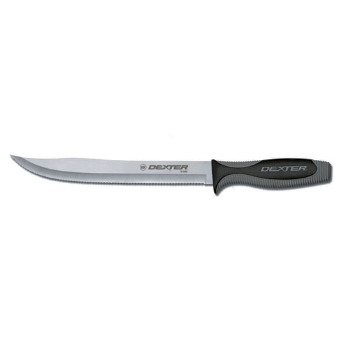 Dexter Russell V142-9SC-PCP 9" Utility Slicer W/ Soft Rubber Handle, Carbon Steel-cityfoodequipment.com