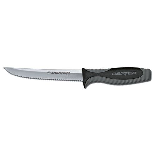 Dexter Russell V156SC-PCP 6" Utility Knife W/ Soft Rubber Handle, Carbon Steel-cityfoodequipment.com