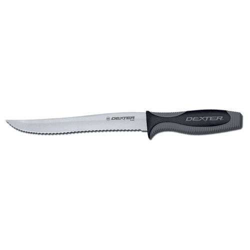 Dexter Russell V158SC-PCP 8" Utility Knife w/ Soft Rubber Handle, Carbon Steel-cityfoodequipment.com