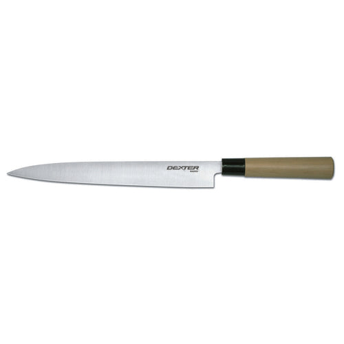 Dexter Russell P47010 10" Sushi Knife W/ Magnolia Wood Handle, Stainless Steel-cityfoodequipment.com