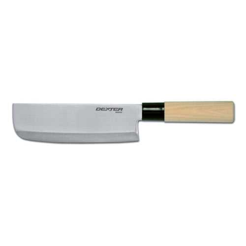 Dexter Russell P47004 6 1/2" Nakiri Knife W/ Magnolia Wood Handle, Stainless Steel-cityfoodequipment.com