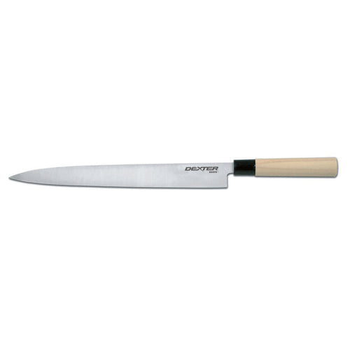 Dexter Russell P47006 12" Sashimi Knife W/ Magnolia Wood Handle, Stainless Steel-cityfoodequipment.com